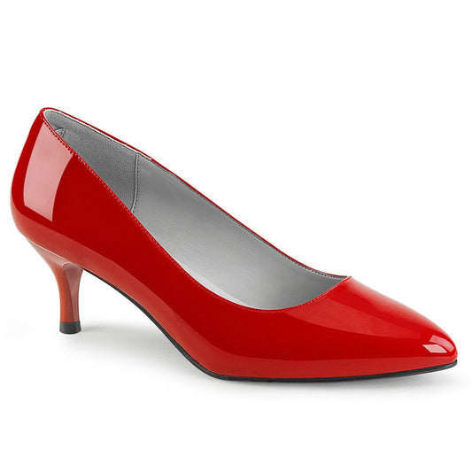 KITTEN-01 Red Patent Pleaser Pink Label
