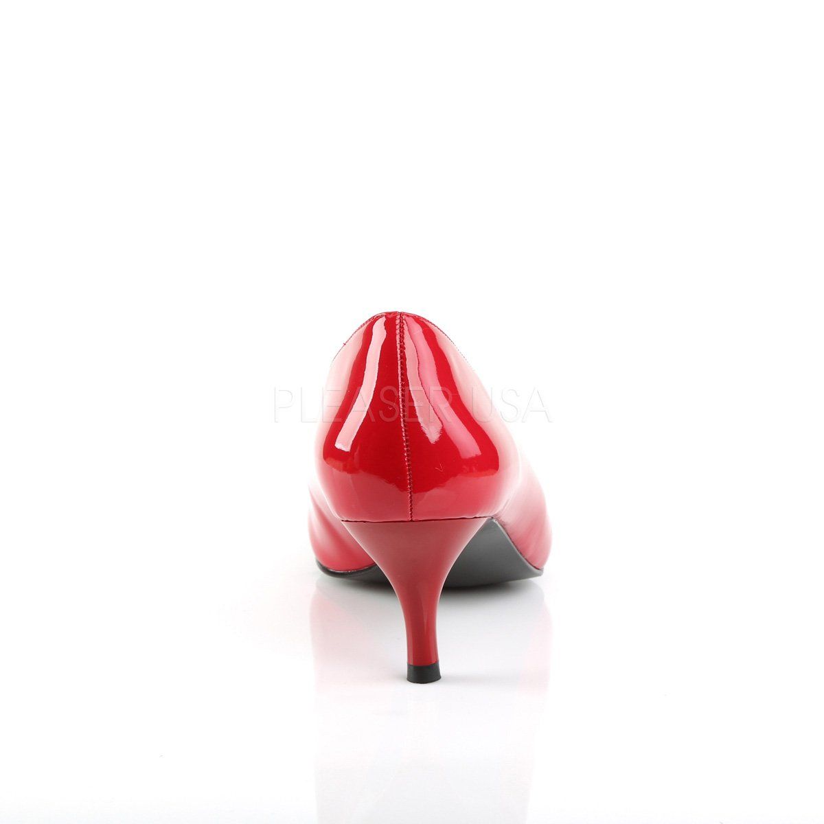 KITTEN-01 Red Patent Pleaser Pink Label