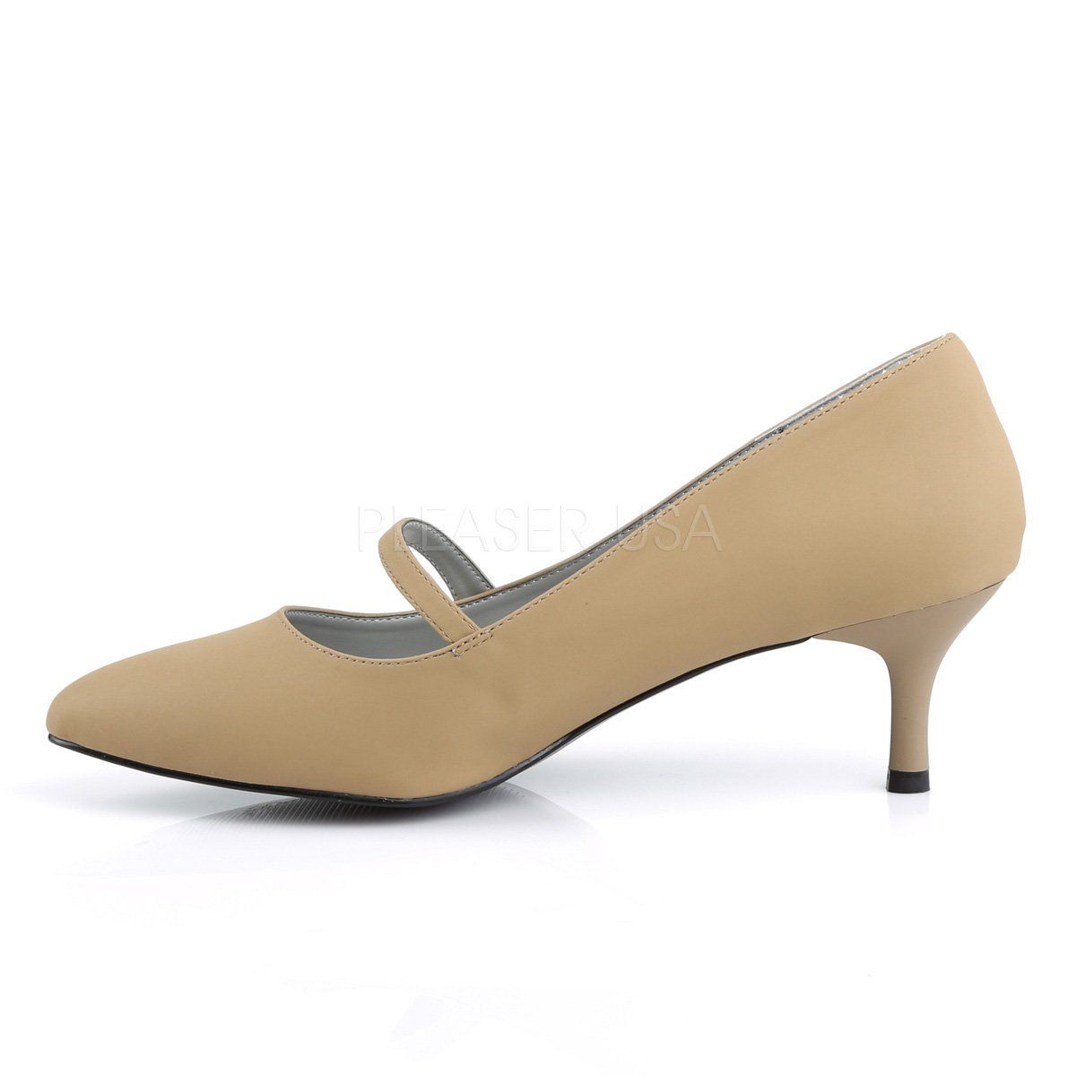 KITTEN-03 Taupe Nubuck Pleaser Pink Label