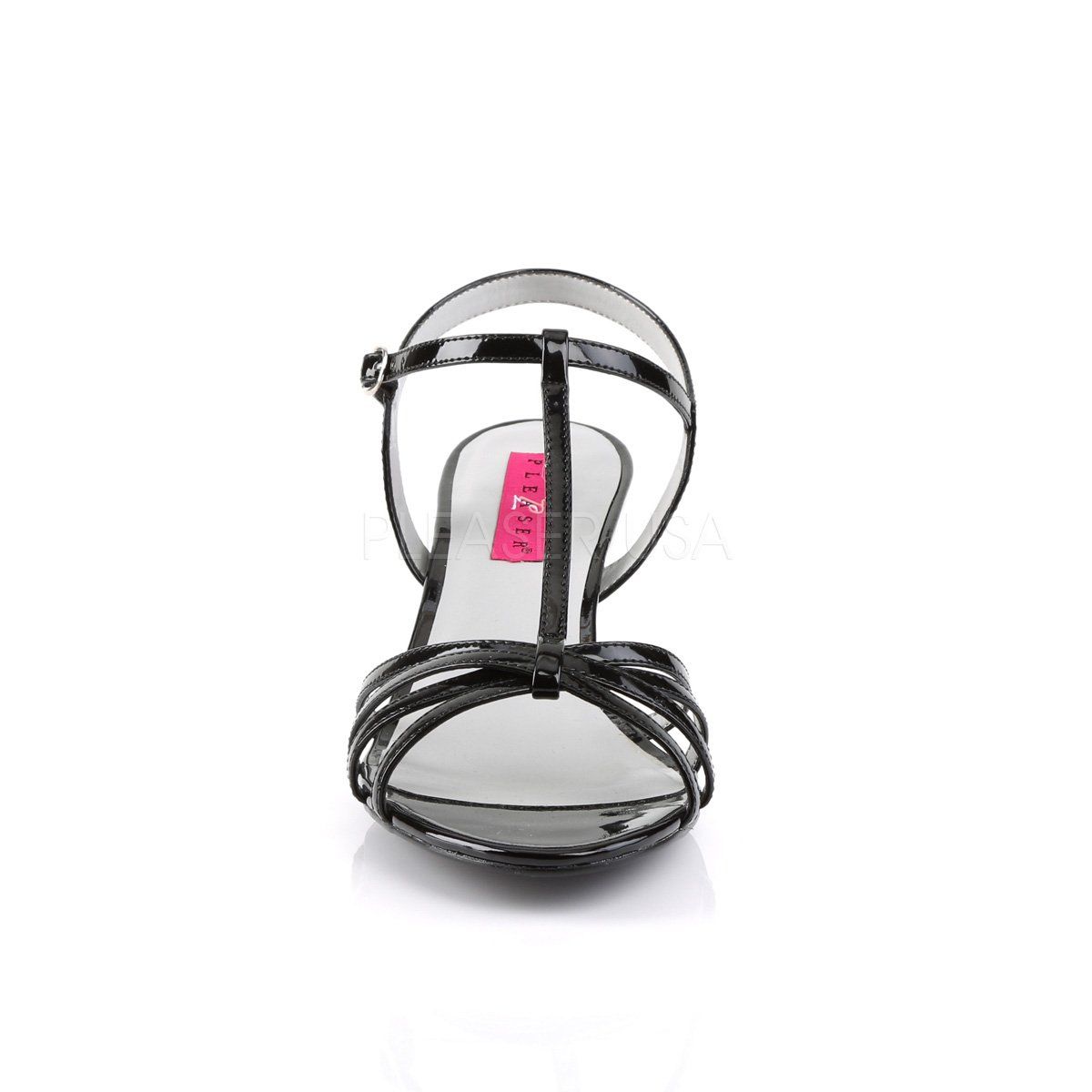 KITTEN-06 Black Patent Pleaser Pink Label