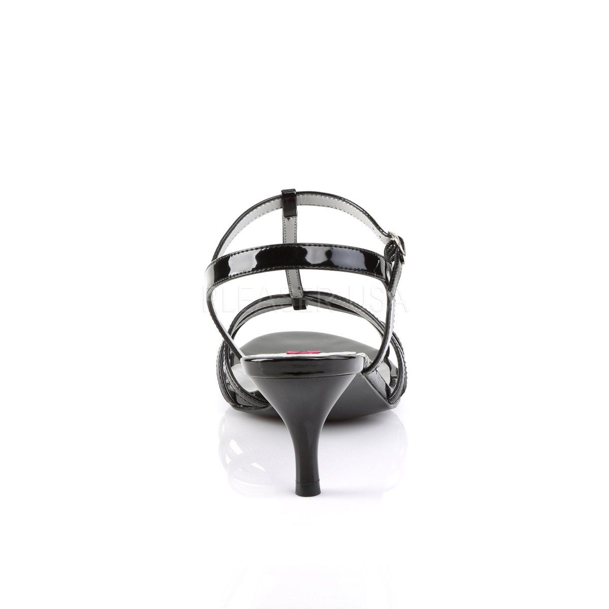 KITTEN-06 Black Patent Pleaser Pink Label
