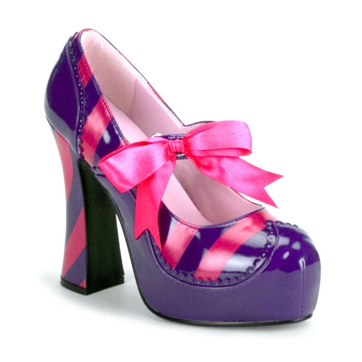KITTY-32 Purple-Hot Pink Patent Funtasma
