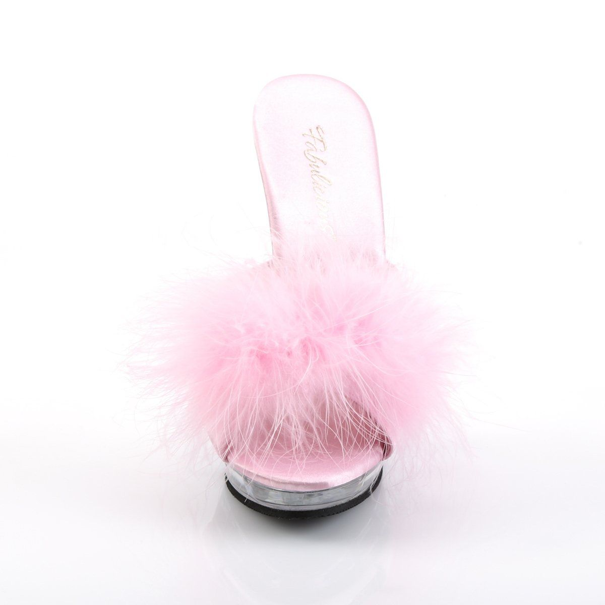 LIP-101-8 Baby Pink Satin-Fur/Clear Fabulicious
