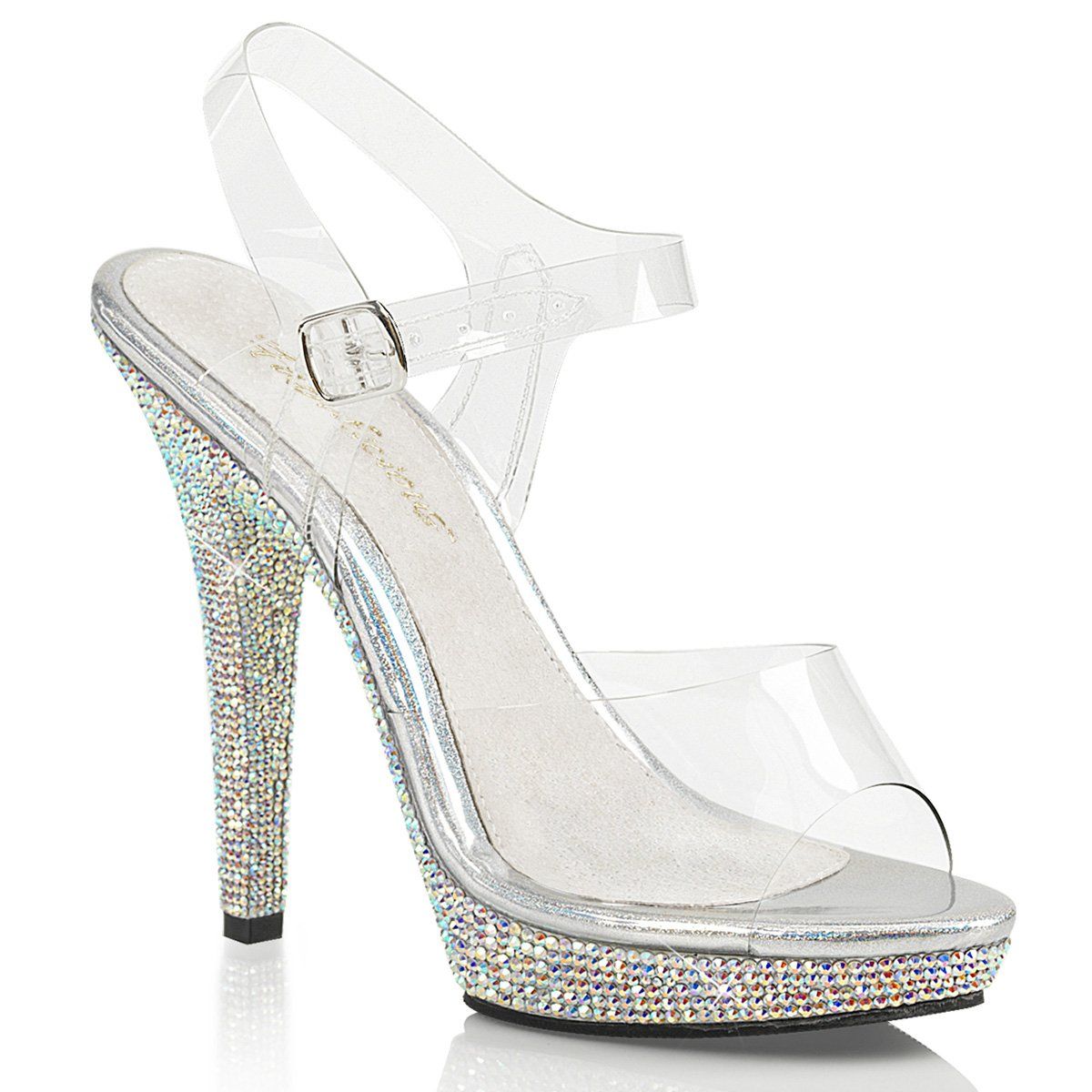 LIP-108DM Clear/Silver Multi Rhinestone Fabulicious