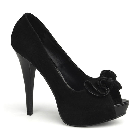 LOLITA-10 Black Suede Pu Pin Up Couture