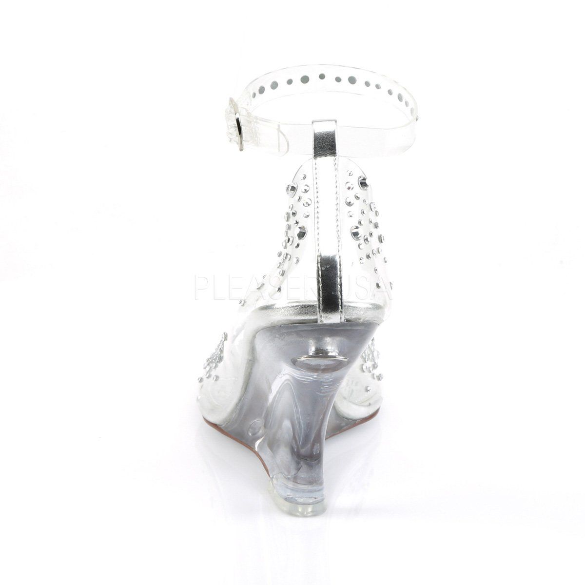LOVELY-430RS Clear Wedge Sandal