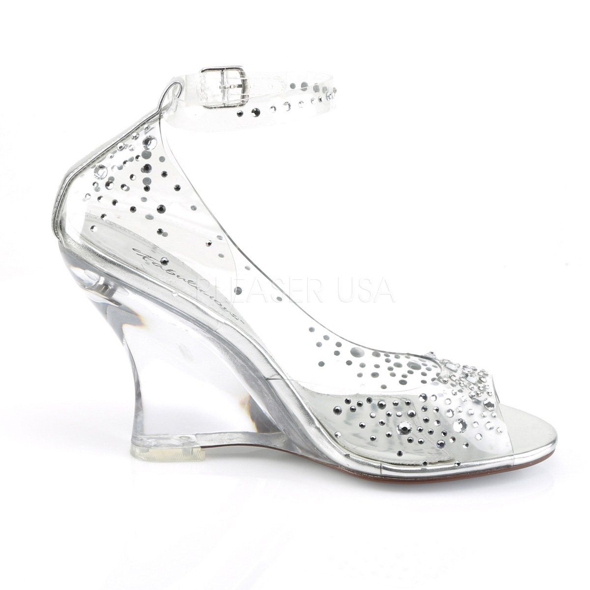 LOVELY-430RS Clear Wedge Sandal