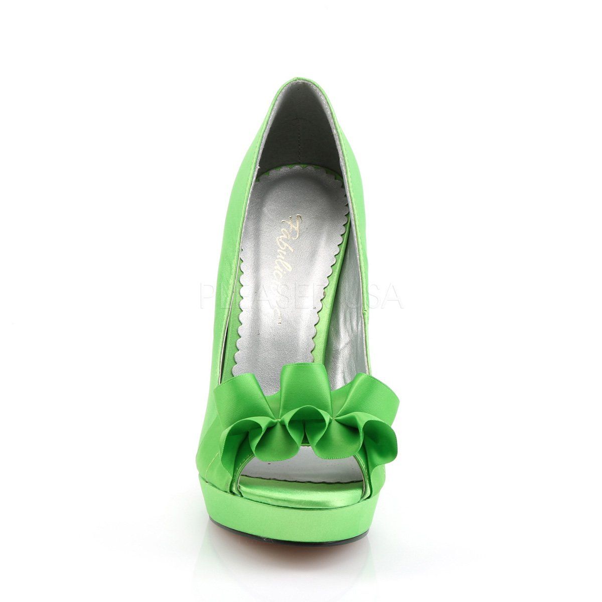 LUMINA-42 Apple Green Satin Fabulicious