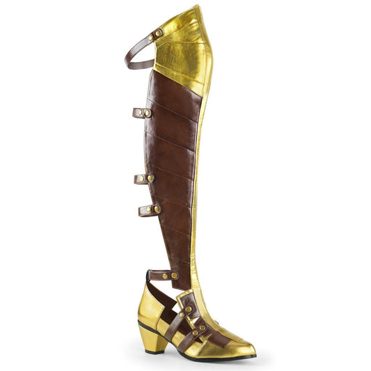 MAIDEN-8830 Brown-Gold Pu Funtasma