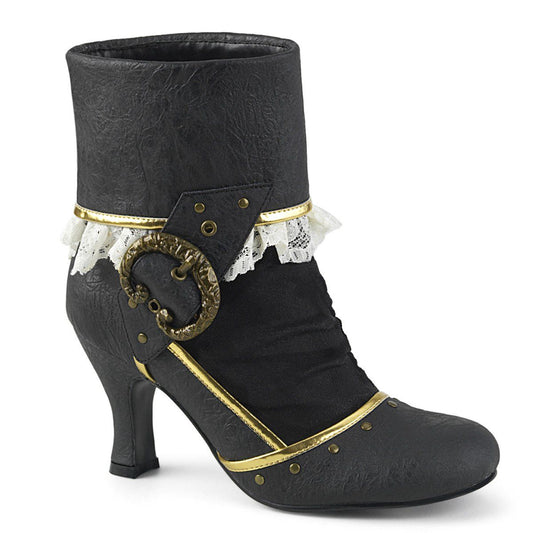 MATEY-115 Black Distressed Pu-Microfiber Funtasma