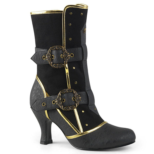 MATEY-205 Black Distressed Pu-Microfiber Funtasma