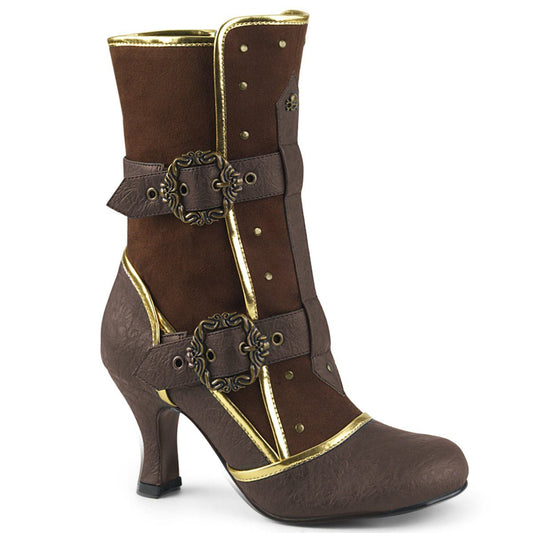 MATEY-205 Brown Distressed PU-Microfiber Funtasma