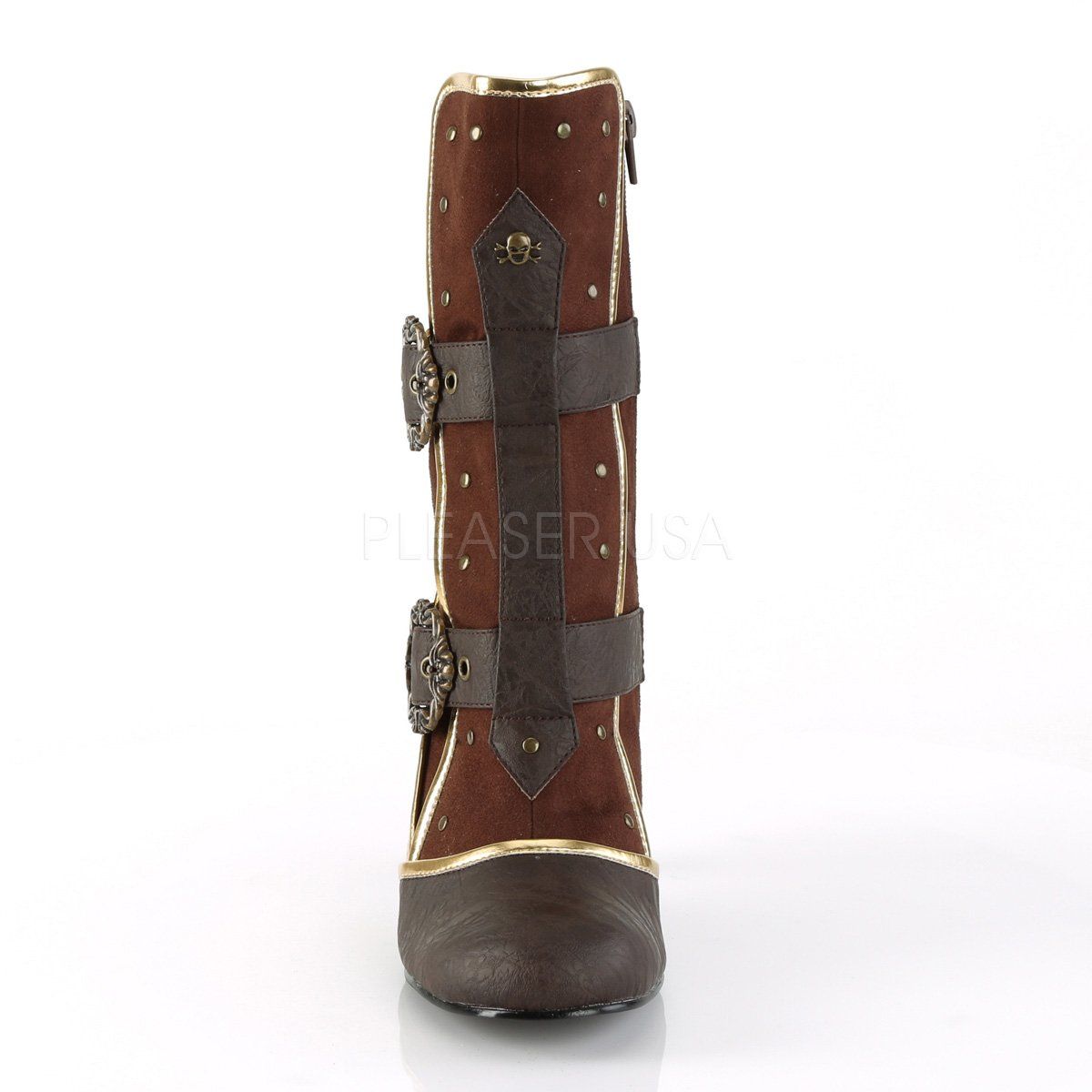 MATEY-205 Brown Distressed PU-Microfiber Funtasma