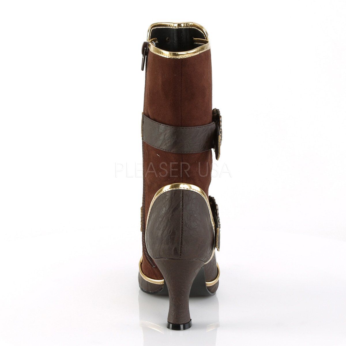 MATEY-205 Brown Distressed PU-Microfiber Funtasma