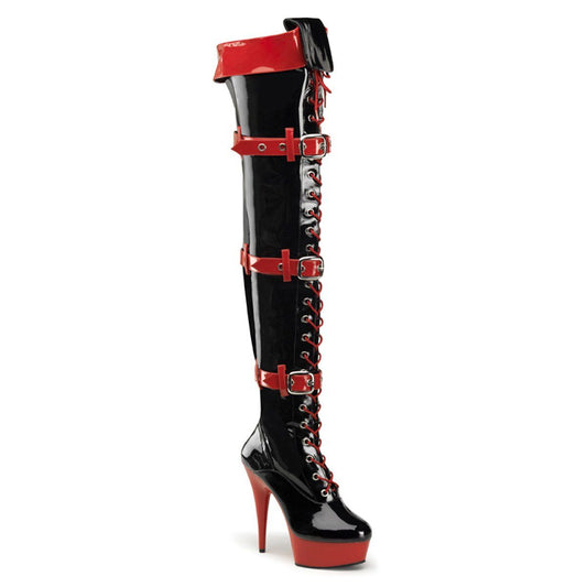 MEDIC-3028 Black-Red Patent/Red Funtasma