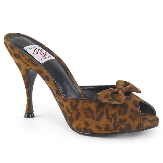 MONROE-08 Leopard Print Fabric Pin Up Couture