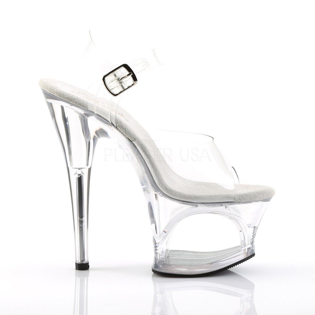MOON-708 Clear Platform Sandal Pleaser