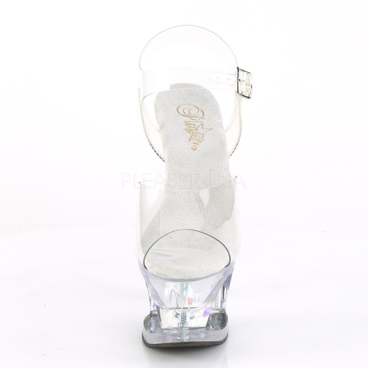 MOON-708DIA Clear Platform Sandal Pleaser