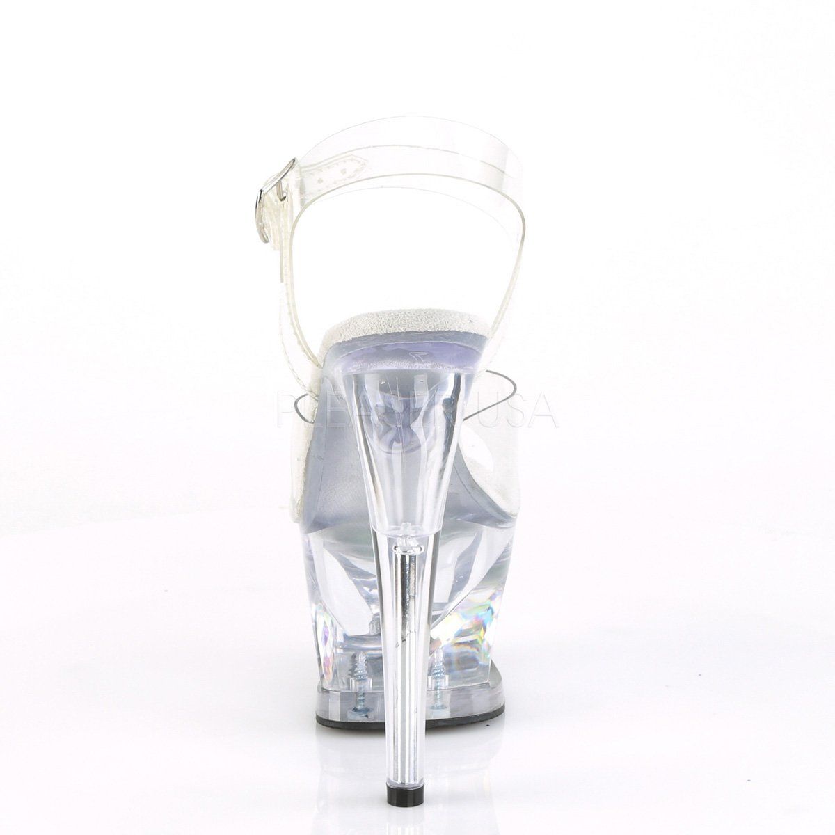 MOON-708DIA Clear Platform Sandal Pleaser