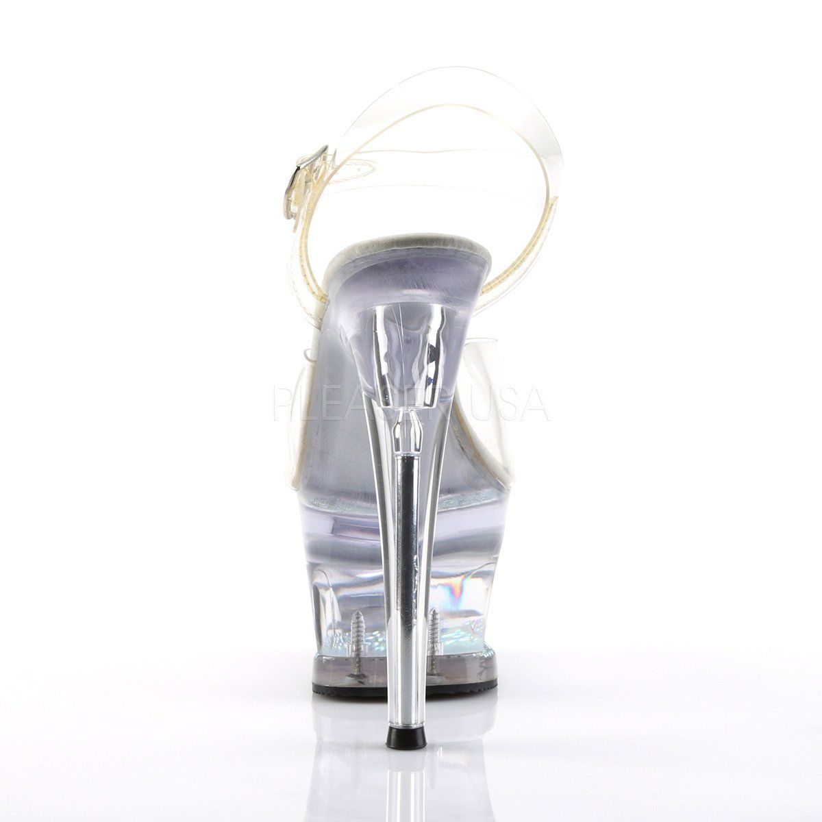 MOON-708DM Clear Platform Sandal Pleaser