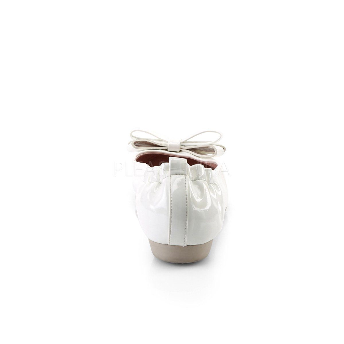 OLIVE-03 White Patent Pin Up Couture