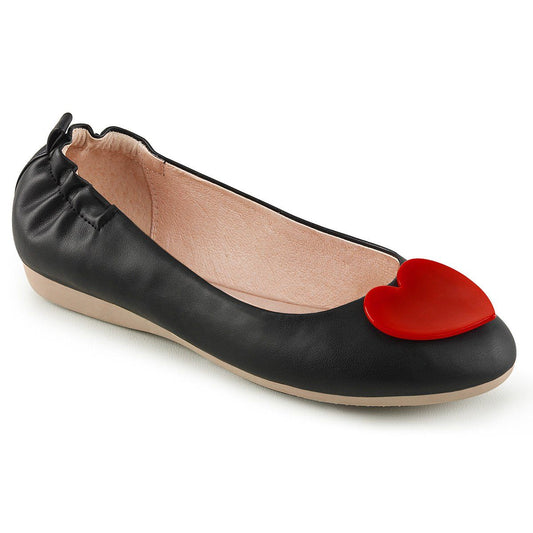 OLIVE-05 Black Faux Leather Pin Up Couture