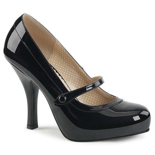 PINUP-01 Black Patent Pleaser Pink Label