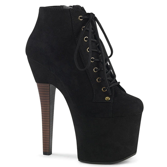 RADIANT-1005 Black Faux Suede Ankle Boot Pleaser