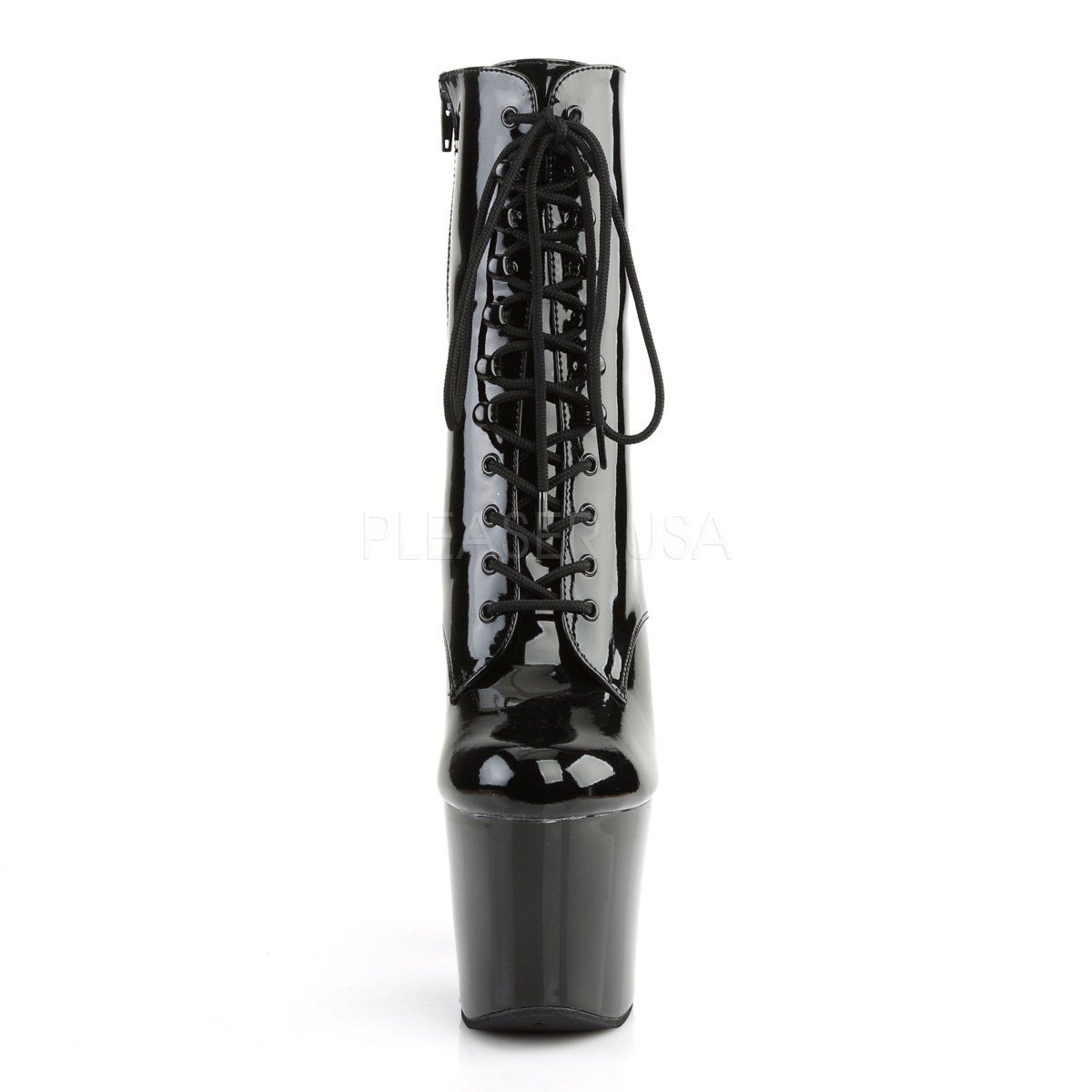 RADIANT-1020 Black Patent Ankle Boot Pleaser