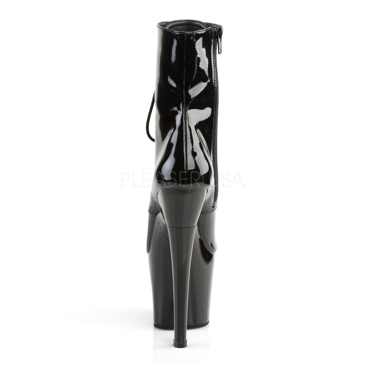 RADIANT-1020 Black Patent Ankle Boot Pleaser