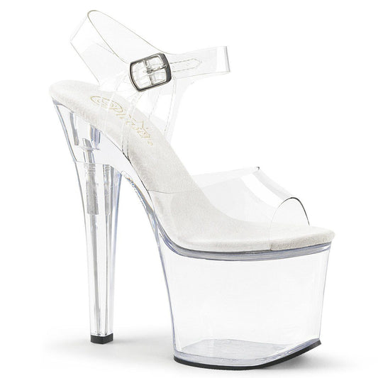 RADIANT-708 Clear Platform Sandal Pleaser