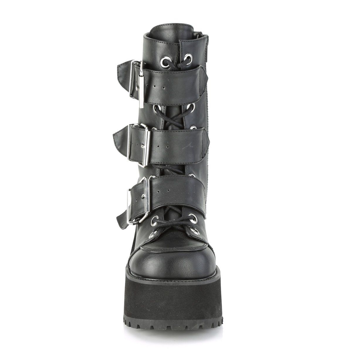 RANGER-308 Black Vegan Leather Ankle Boot Demonia