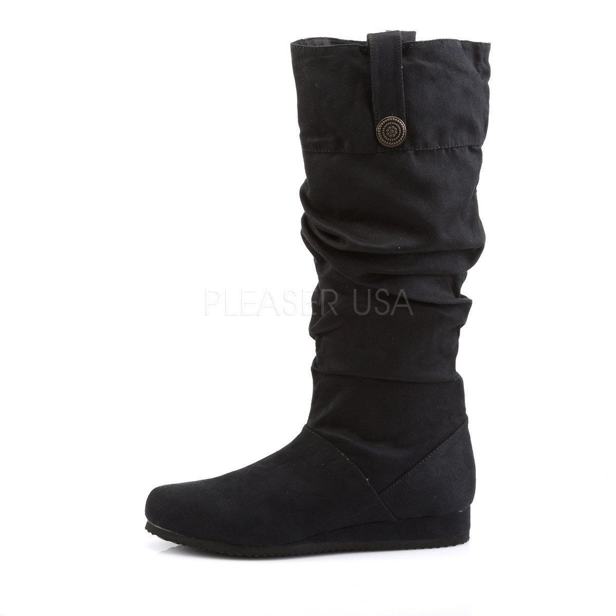 RENAISSANCE-104 Black Microfiber Funtasma