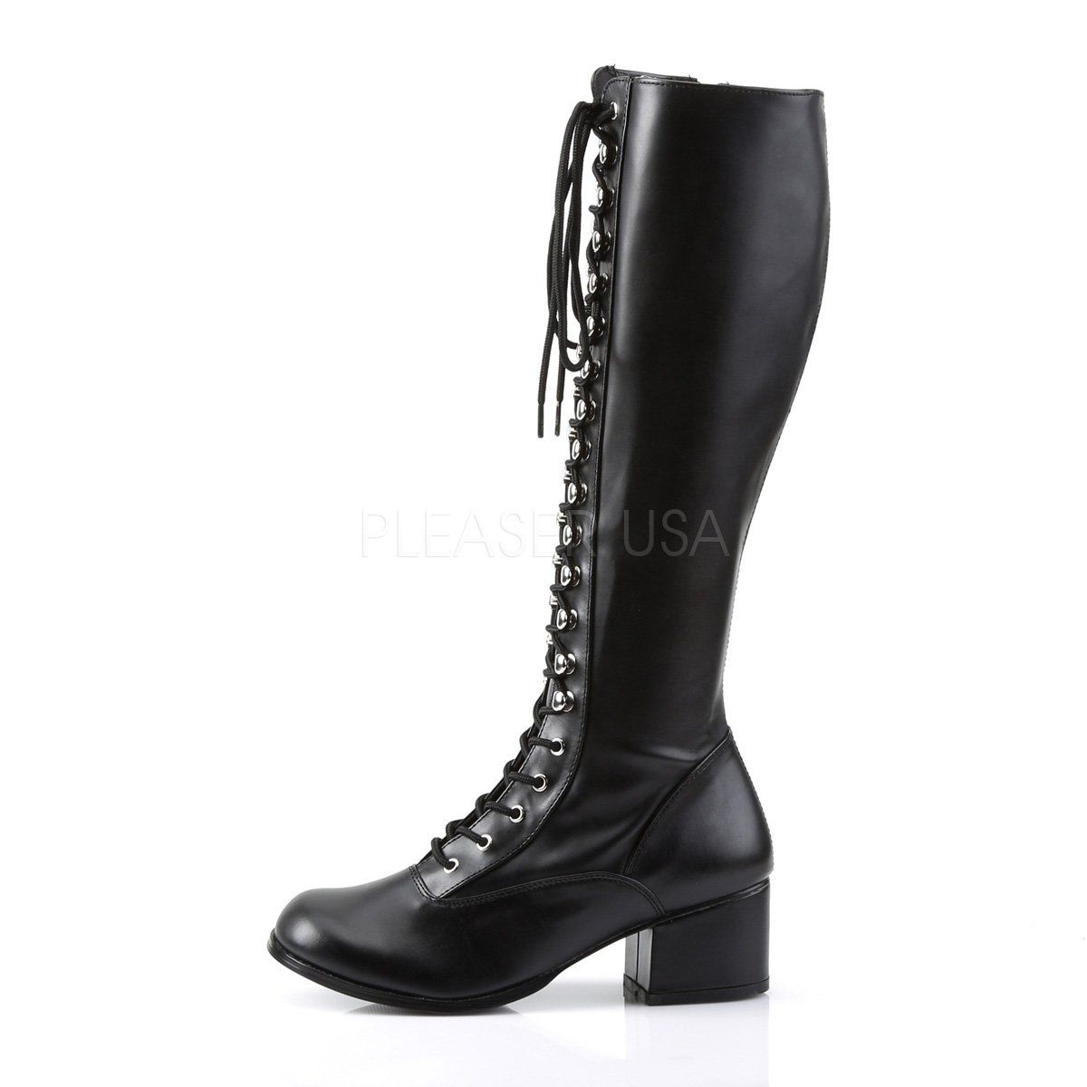 RETRO-302 Black Stretch Pu Funtasma