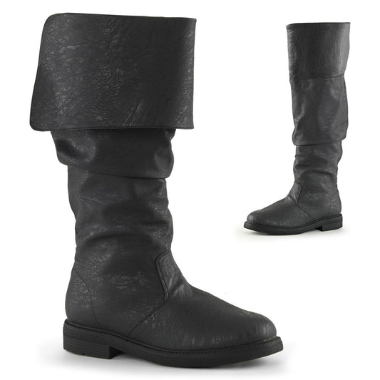 ROBINHOOD-100 Black Distressed Pu Funtasma