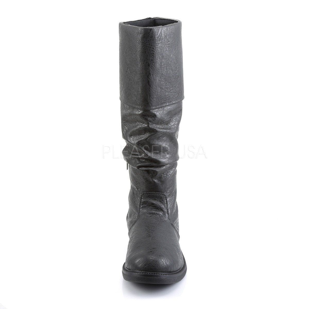 ROBINHOOD-100 Black Distressed Pu Funtasma