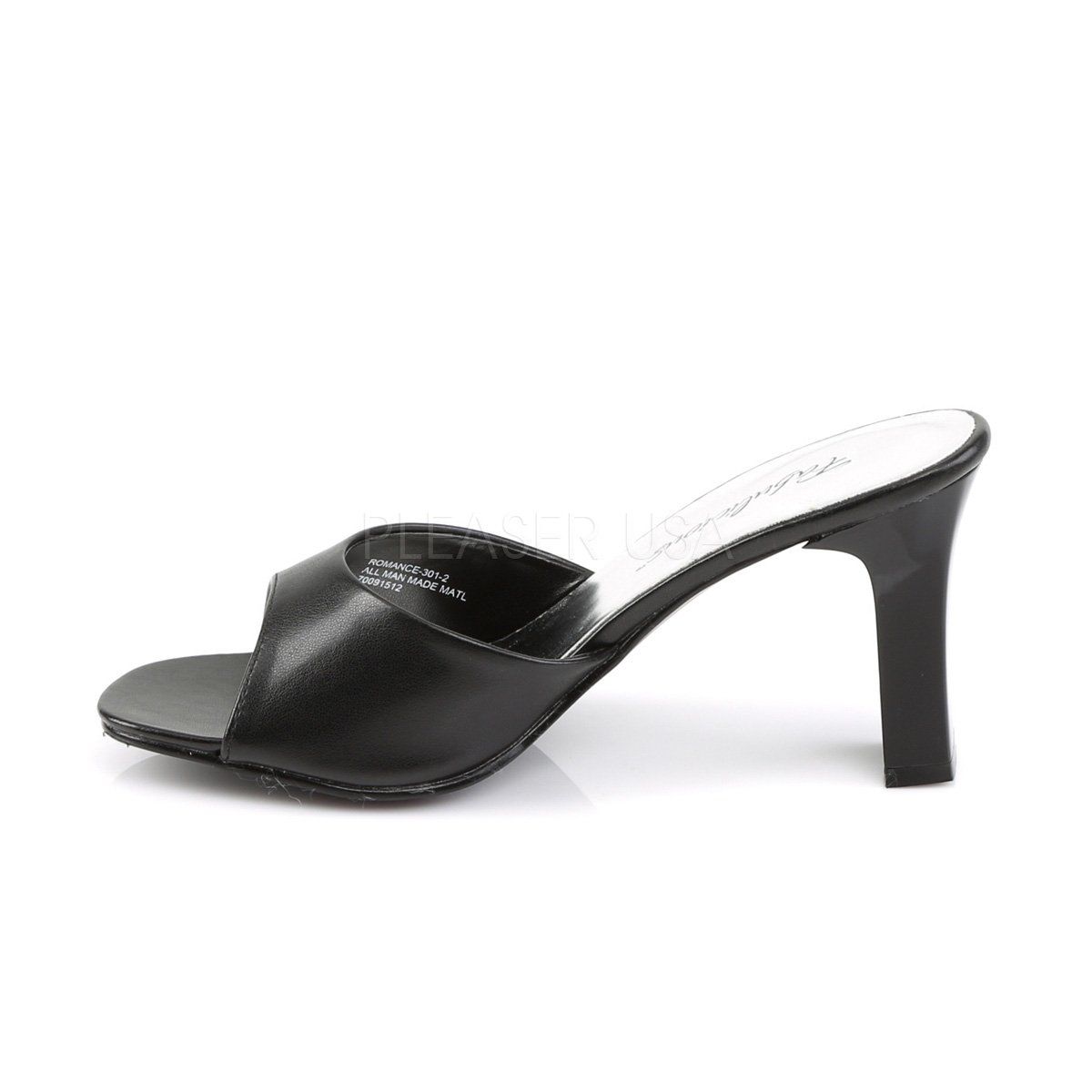 ROMANCE-301-2 Black Pu Fabulicious