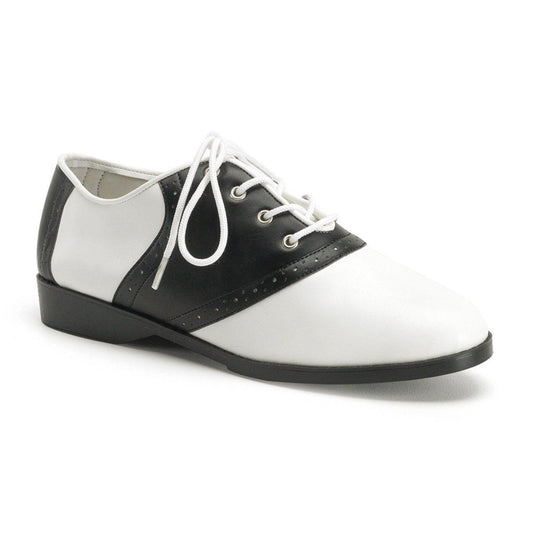 SADDLE-50 Black-White Pu Funtasma