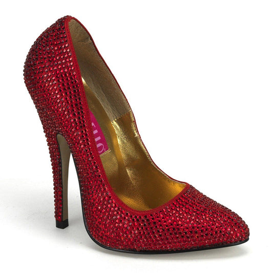 SCANDAL-620R Red Rhinestones Bordello