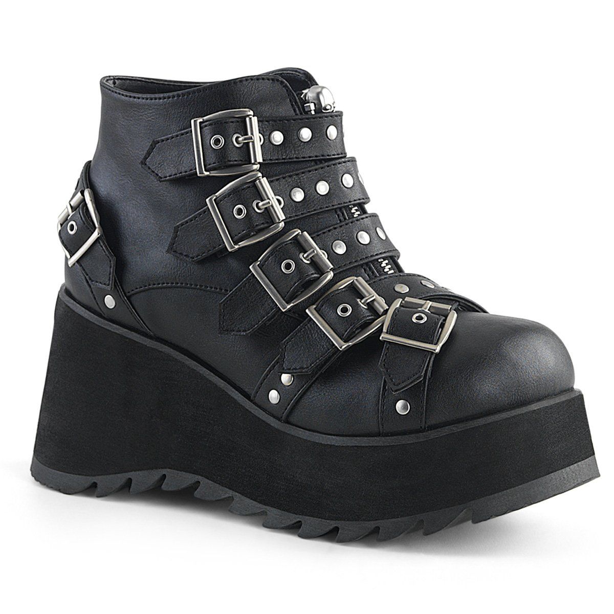 SCENE-30 Black Ankle Boot Demonia