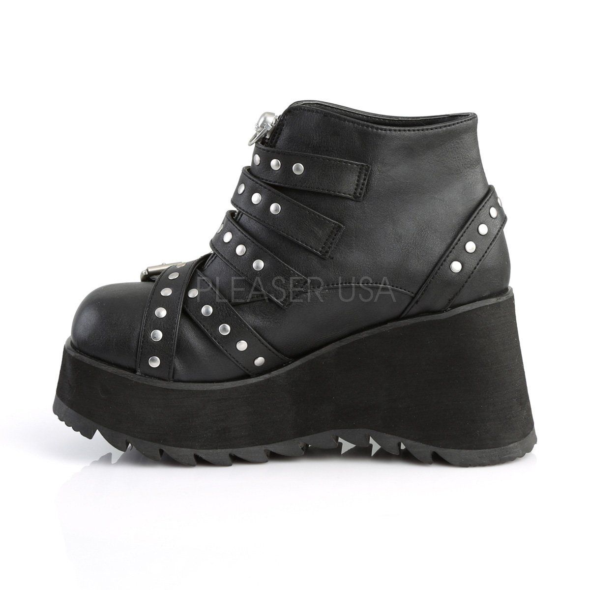 SCENE-30 Black Ankle Boot Demonia