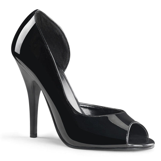 SEDUCE-212 Black Patent Pump Pleaser