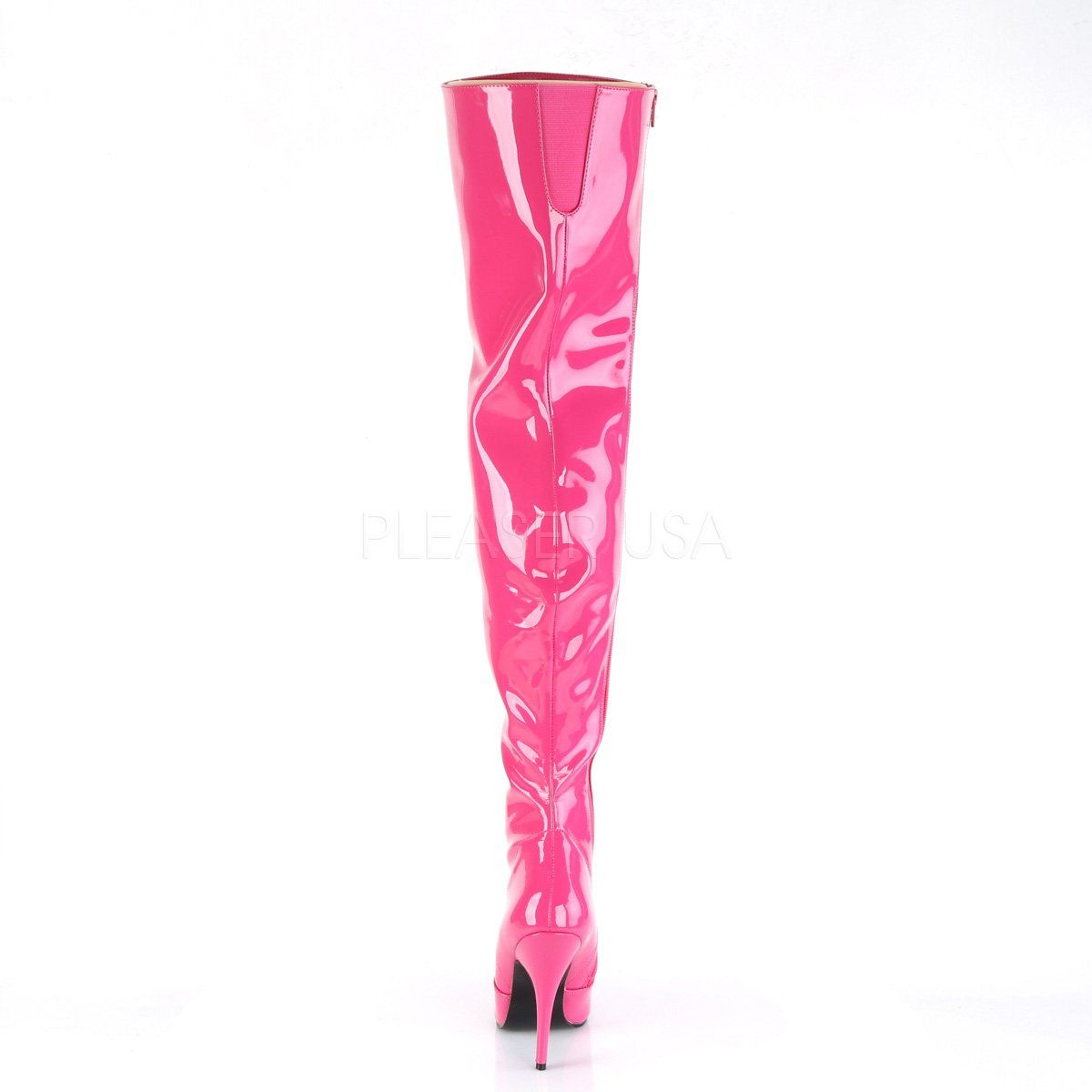 SEDUCE-3010 Hot Pink Patent Thigh Boot Pleaser