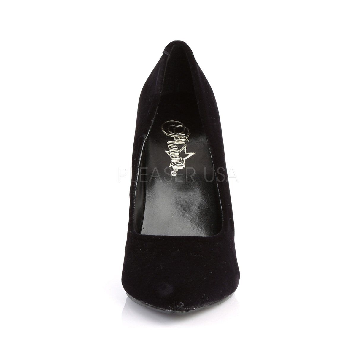 SEDUCE-420 Black Velvet Pump Pleaser