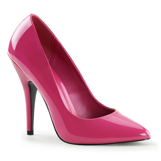SEDUCE-420 Hot Pink Patent Pump Pleaser