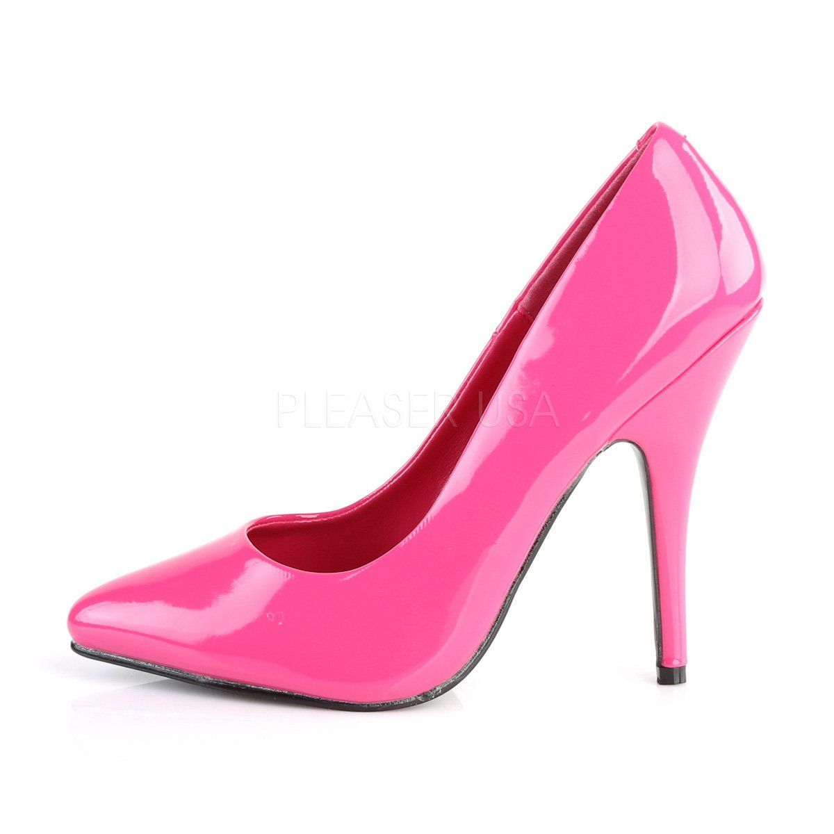SEDUCE-420 Hot Pink Patent Pump Pleaser