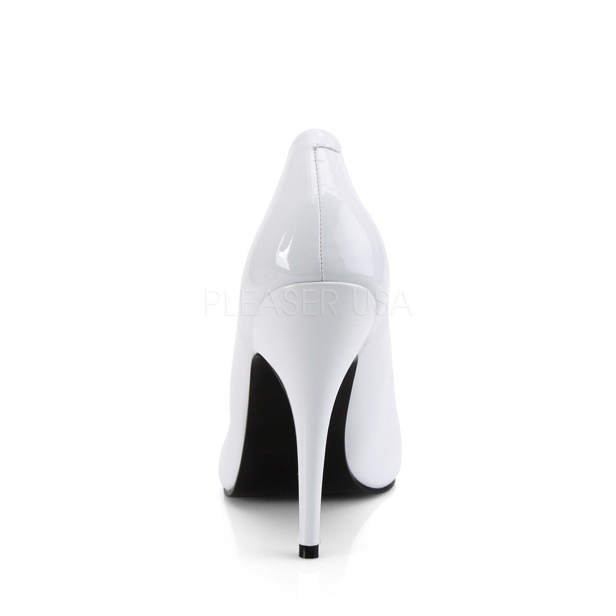 SEDUCE-420 White Patent Pump Pleaser