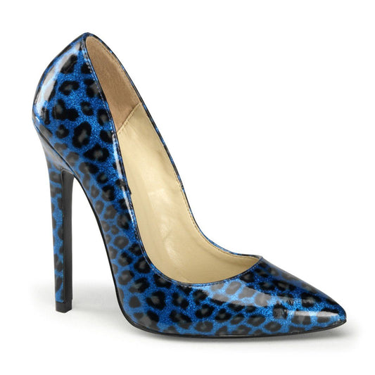 SEXY-20 Blue Pearlized Patent Pump Pleaser