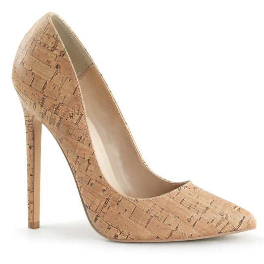 SEXY-20 Cork Faux Leather Pump Pleaser