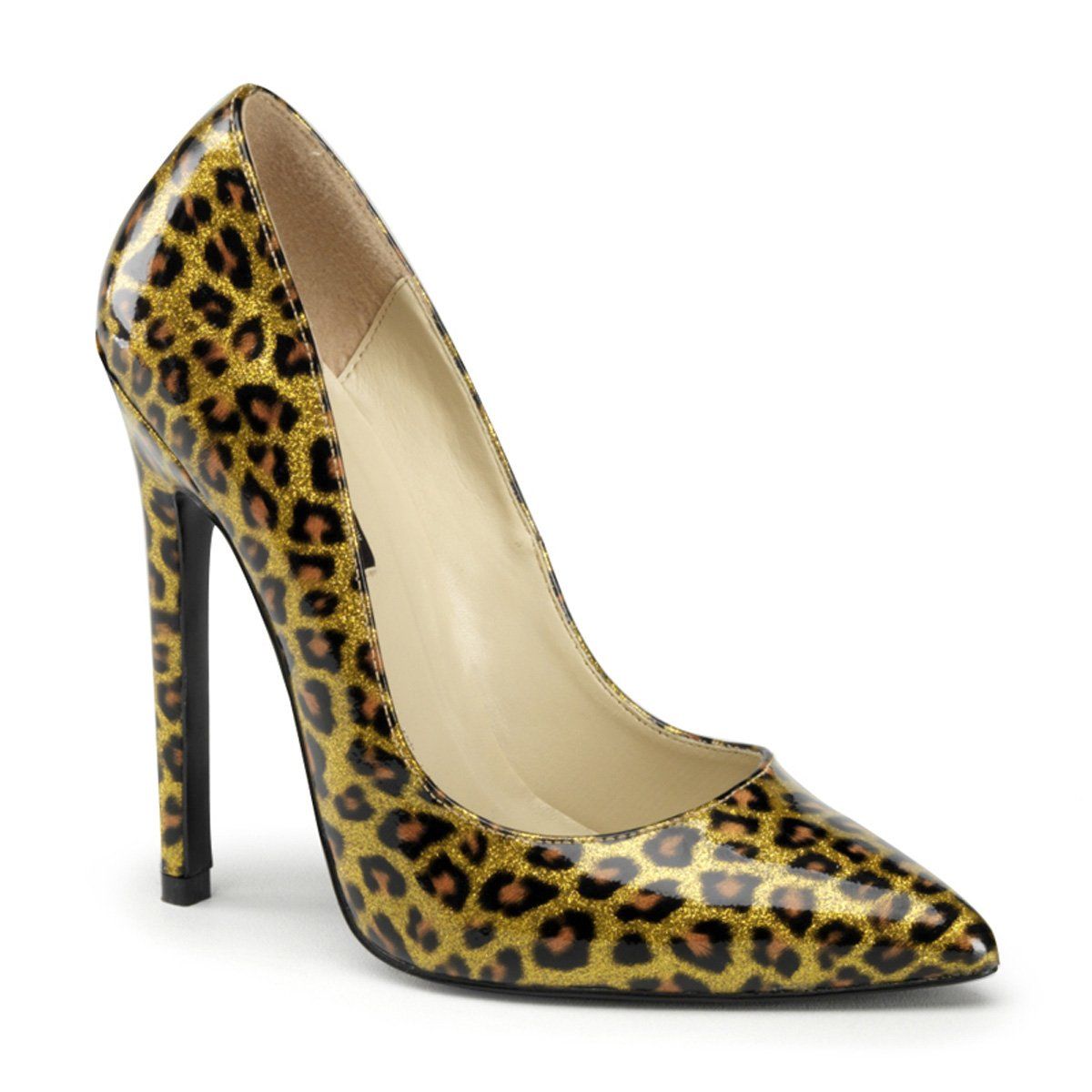 SEXY-20 Gold Pearlized Patent Pump Pleaser